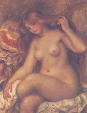 Pierre Renoir Blond Bather Norge oil painting art
